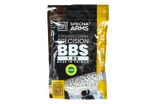 DynamicsHPA - Airsoftový krám, Airsoft zbraně, střelivo, vybavení - Kuličky Specna Arms EDGE ULTRA(TM) BIO 0,36g, 2780 BBs - Bílá