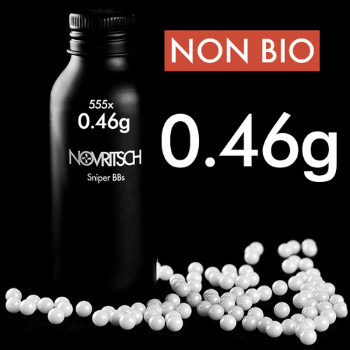 DynamicsHPA - Airsoftový krám, Airsoft zbraně, střelivo, vybavení - Novritsch SNIPER BBs Premium kuličky 0,46g, 530 BBs - Bílá